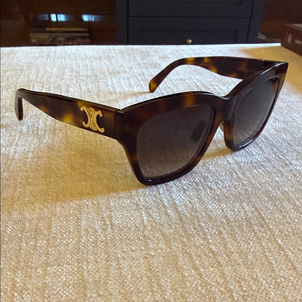 Celine Triomphe Sunglassee In Acetate - Classic Havana